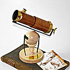 Isaac Newton's first telescope - hand-made replica of the original